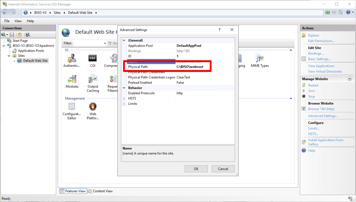 Windows IIS Webroot
