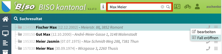 Schnellsuche