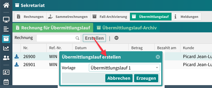 Erstellen-Dialog