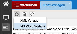neue Brief-Vorlage